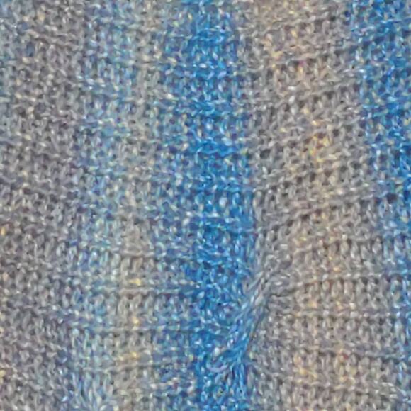 Lineamaglia Cardigan Sweater Green Marled Short Sleeve Collar Wool Blend Italy S - Picture 4 of 10